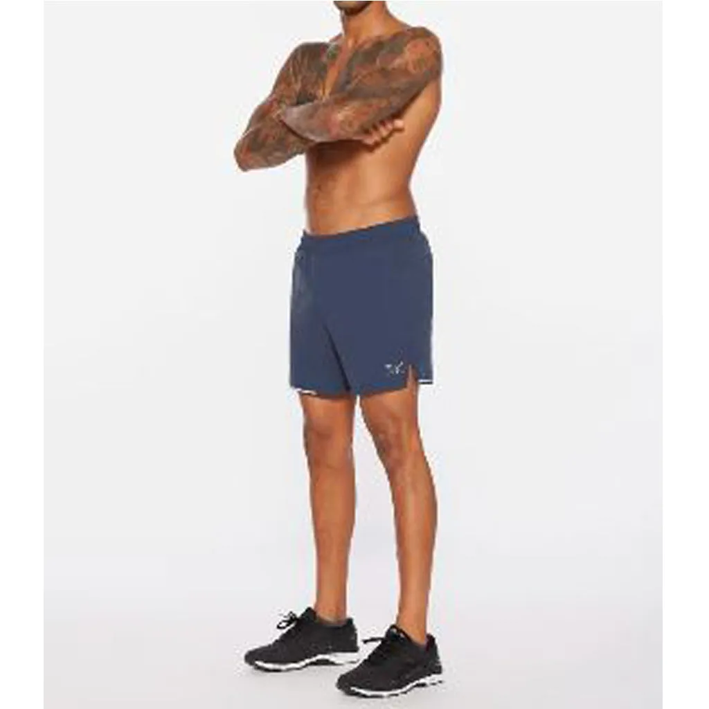 2XU Aero 5 Inch Shorts Men's Midnight Silver Reflective