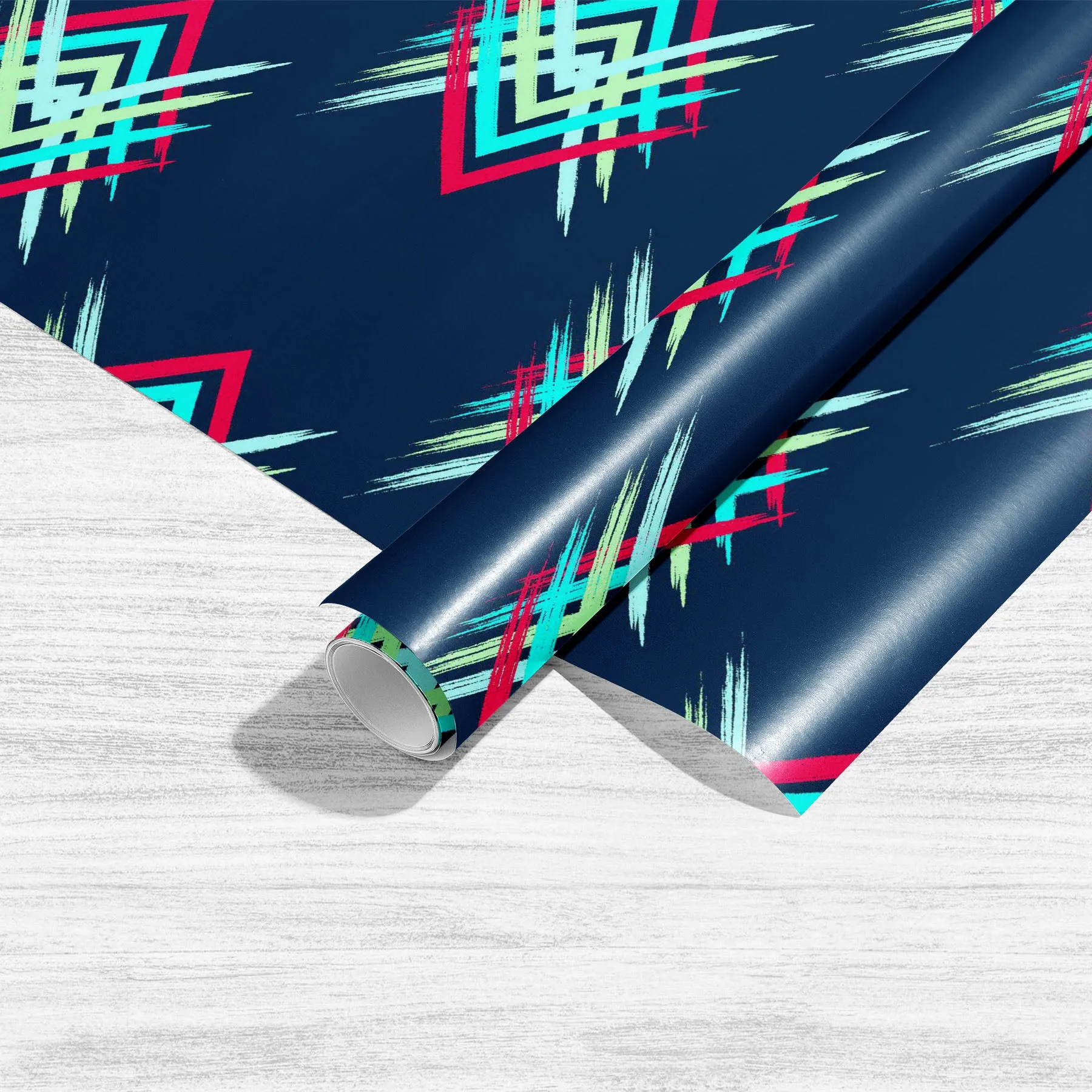 Abstract Boho Chevron Art & Craft Gift Wrapping Paper