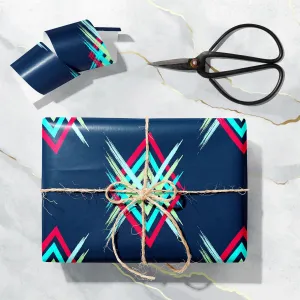Abstract Boho Chevron Art & Craft Gift Wrapping Paper