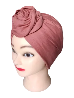 BETTY BOO WIRED TURBAN WRAP | Linen Rose