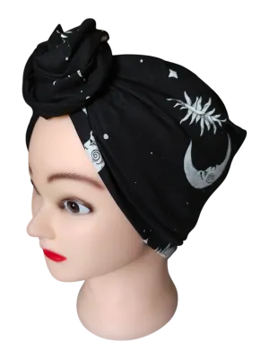 BETTY BOO WIRED TURBAN WRAP | Moon, Sun, & Stars