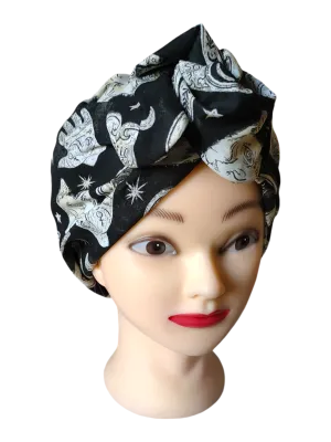 BETTY BOO WIRED TURBAN WRAP | Witchy | Black