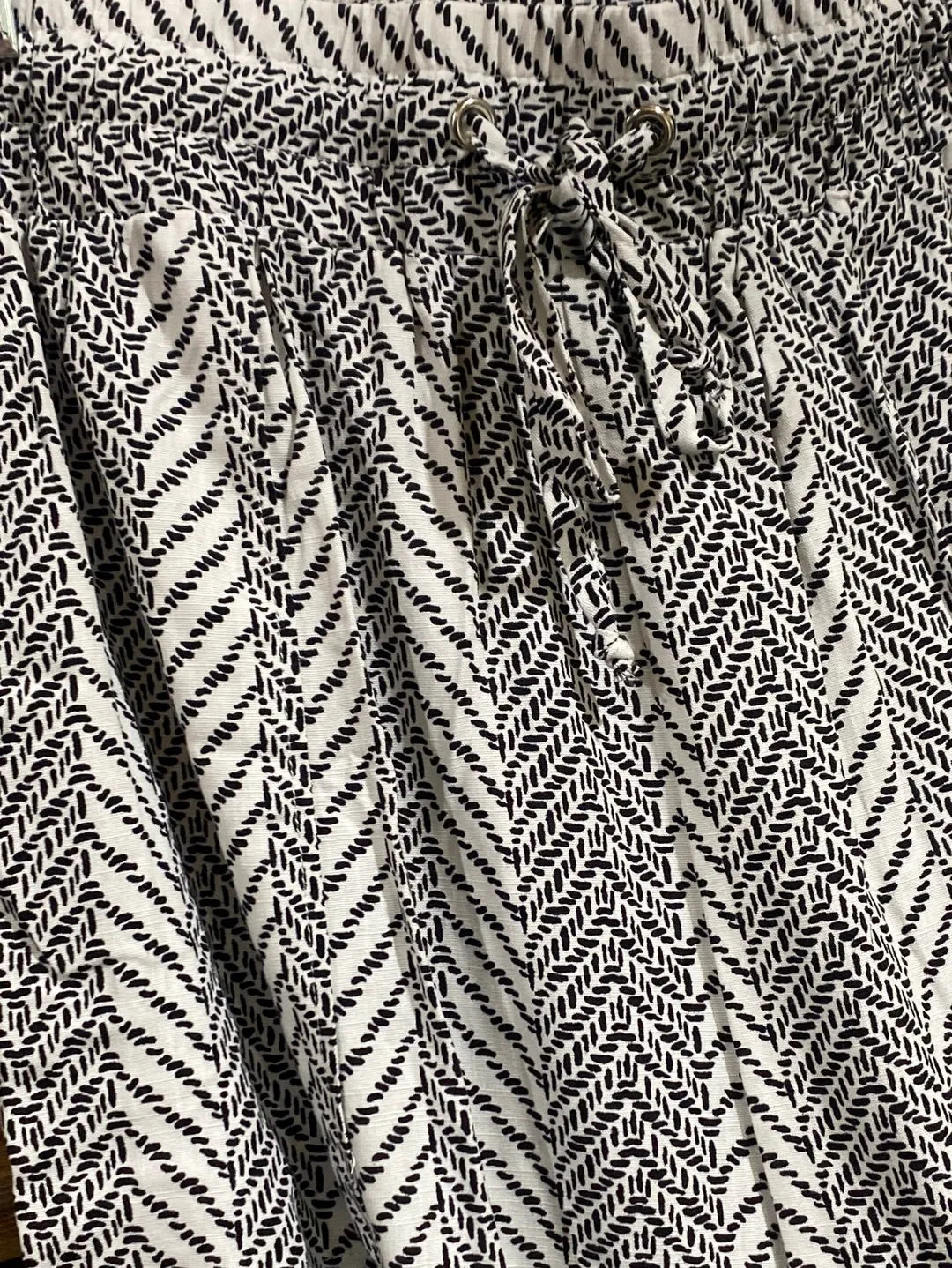 Black & White Printed Shorts