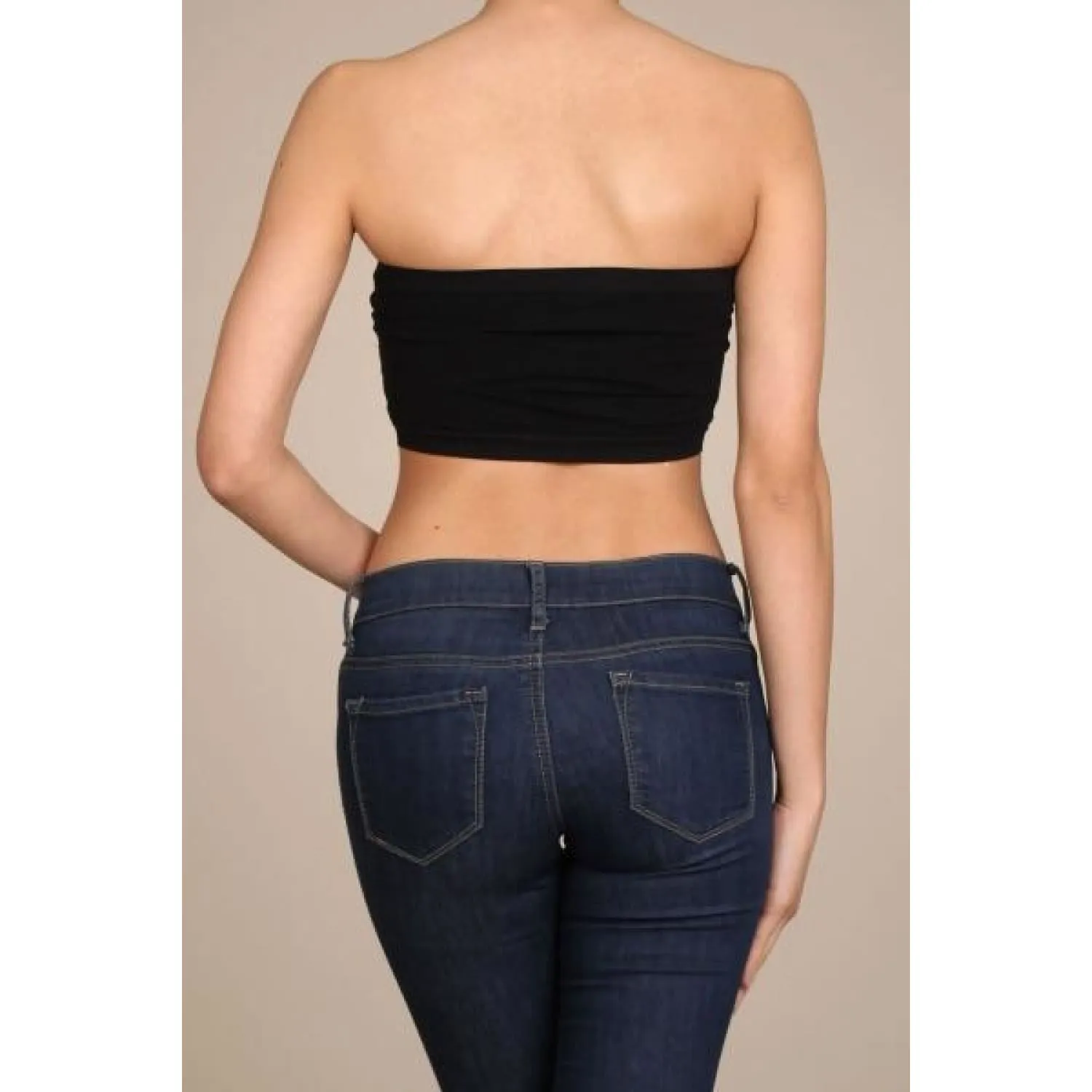 Black Bandeau Bra