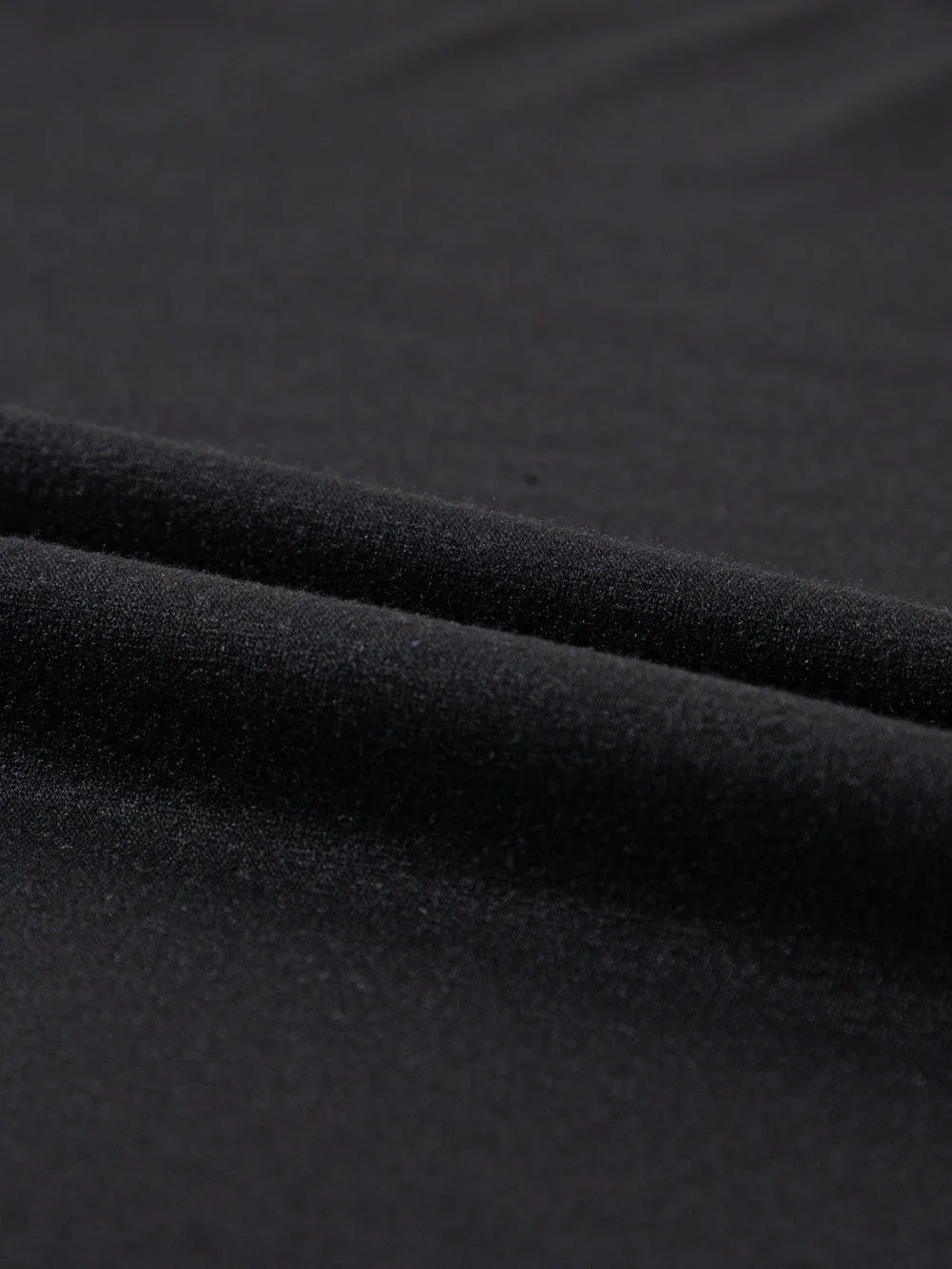Black Round Neck Rolled Sleeve Plus Size T-shirt