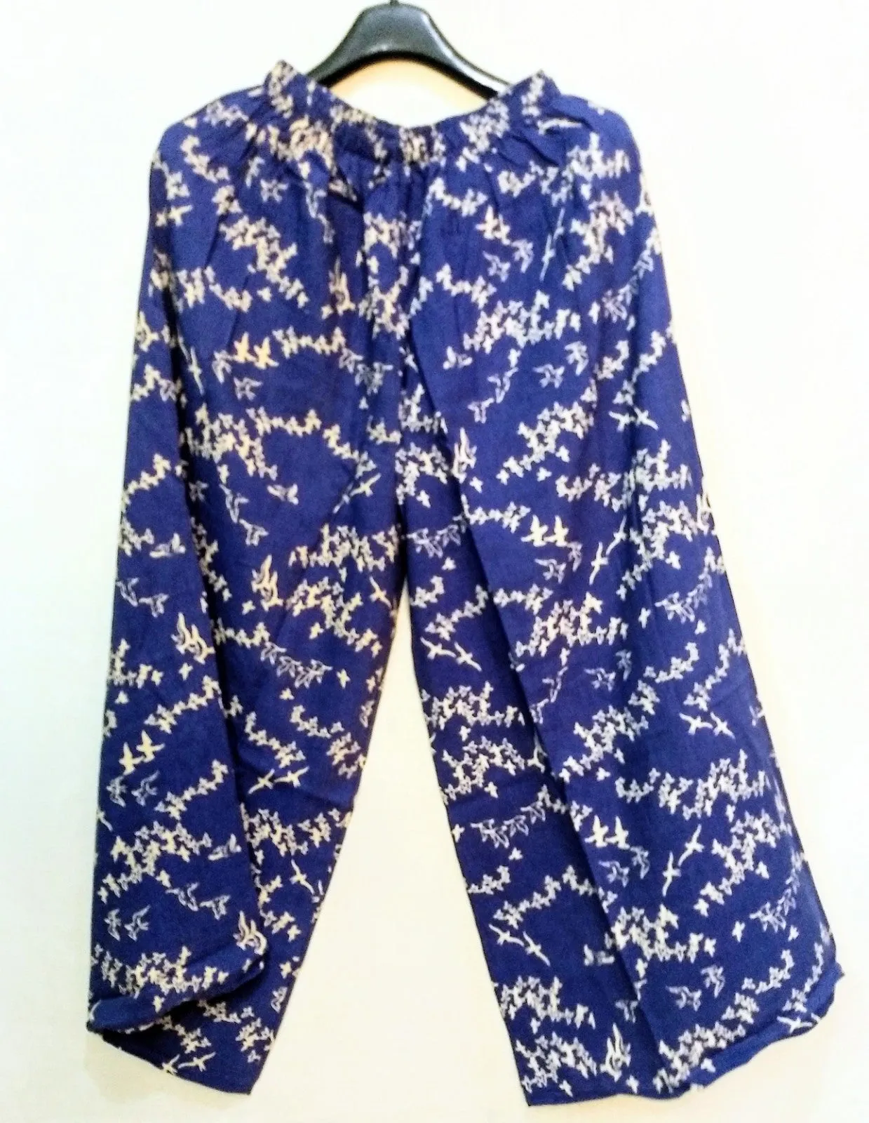 Blue Printed Palazzo Pant-NT000041BLUE