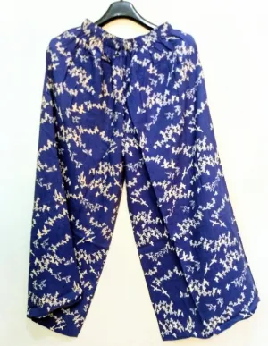 Blue Printed Palazzo Pant-NT000041BLUE