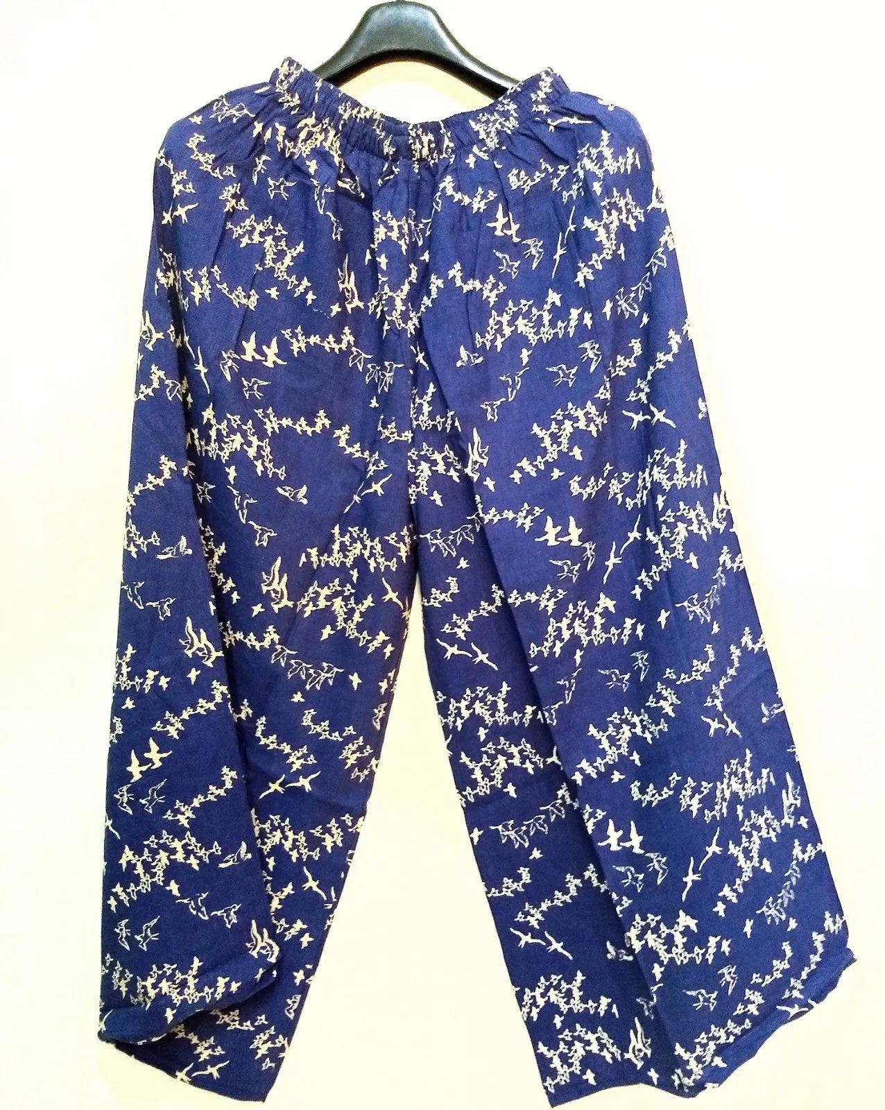Blue Printed Palazzo Pant-NT000041BLUE