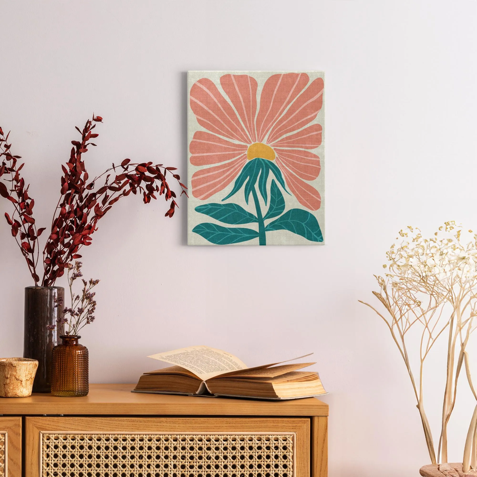 BOHO Flowers Style 10 - Canvas Wraps