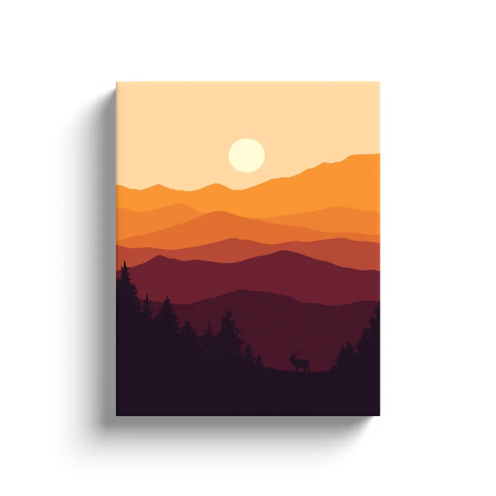 BOHO Mountains Ver 5 - Canvas Wraps