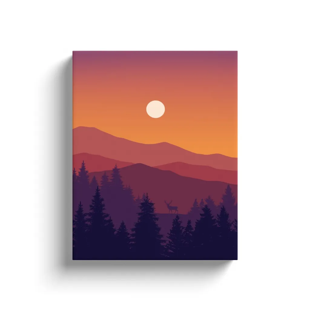 BOHO Mountains Ver 7 - Canvas Wraps