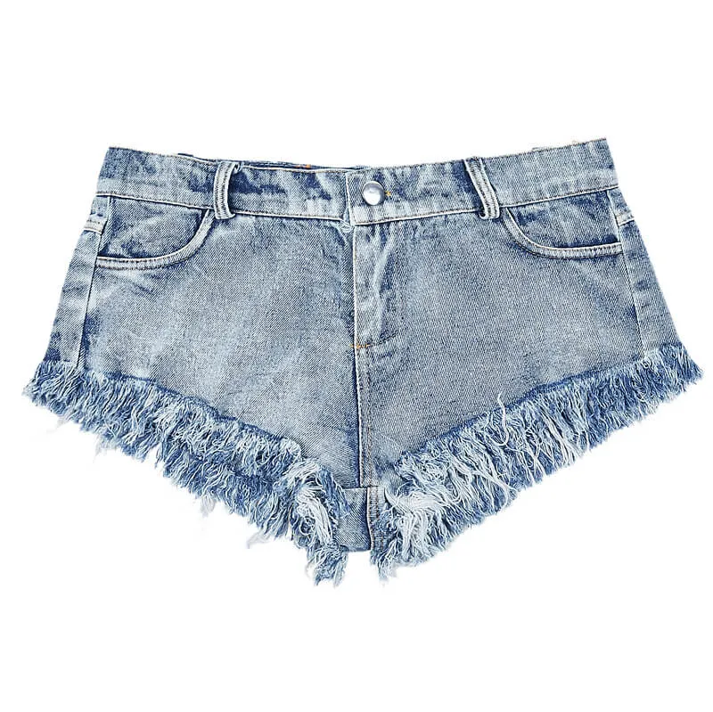 Breathable Women's High Waist Jean Shorts Comfy Mini Denim Shorts
