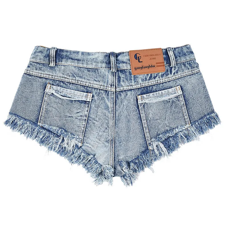Breathable Women's High Waist Jean Shorts Comfy Mini Denim Shorts