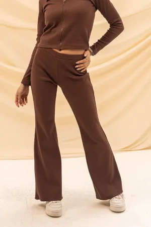 Brown Knitted Pants