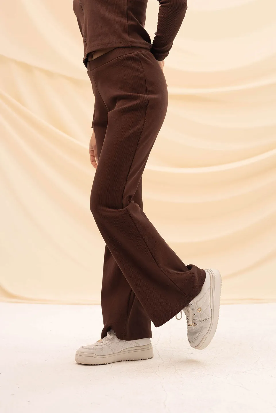 Brown Knitted Pants