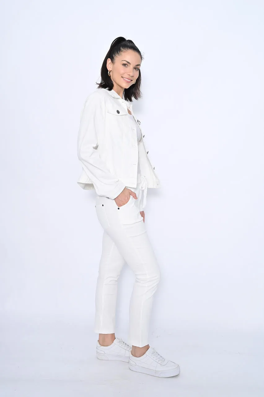 Cali Light Denim Pant - White