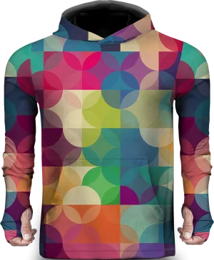 CIRCLE COLORFUL LIGHTWEIGHT SUN HOODIE