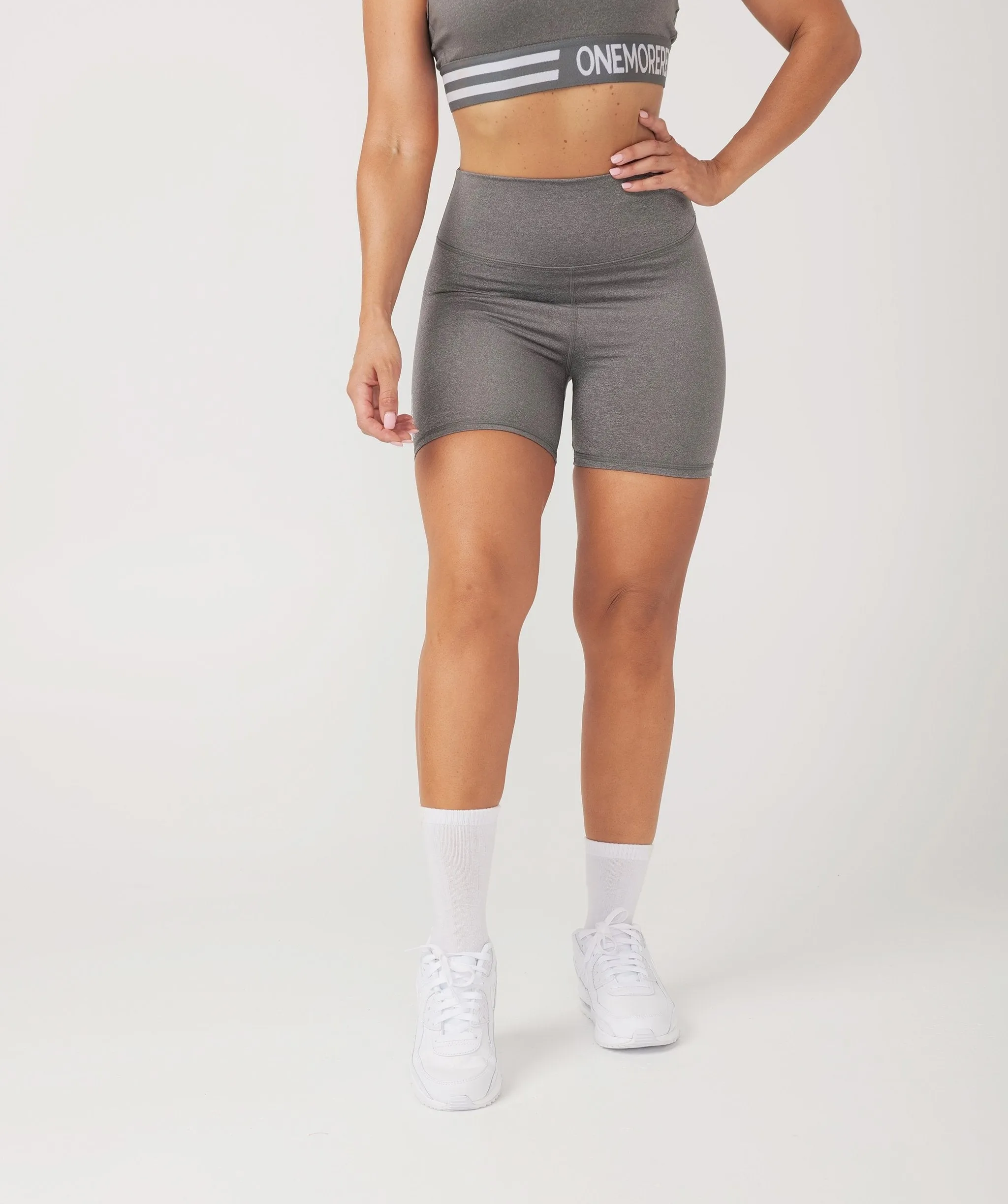 Core Booty Shorts (Grey) by OneMoreRep