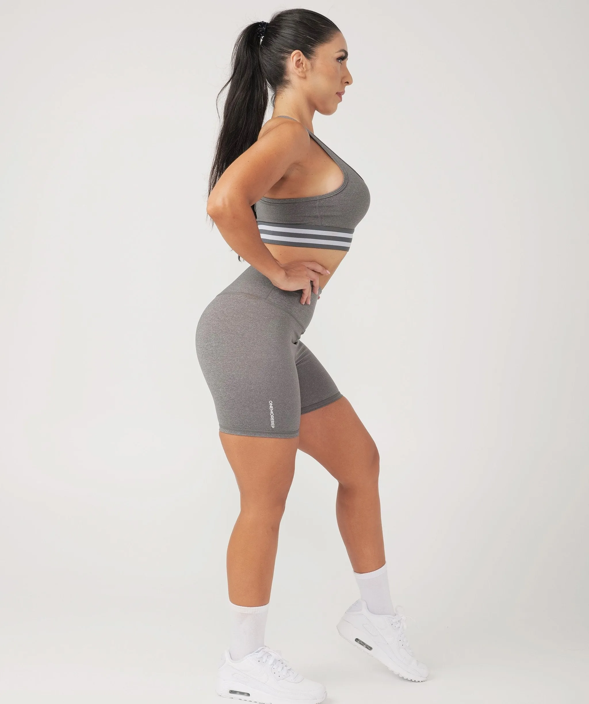 Core Booty Shorts (Grey) by OneMoreRep