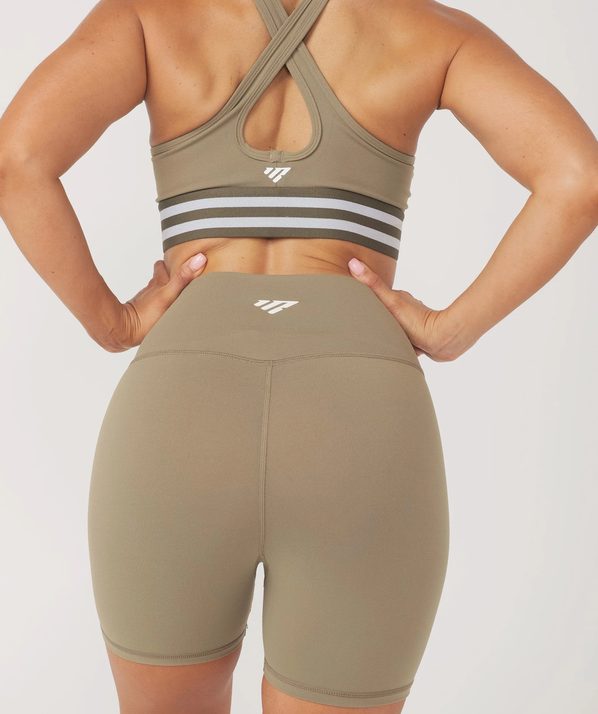 Core Booty Shorts (Khaki) by OneMoreRep