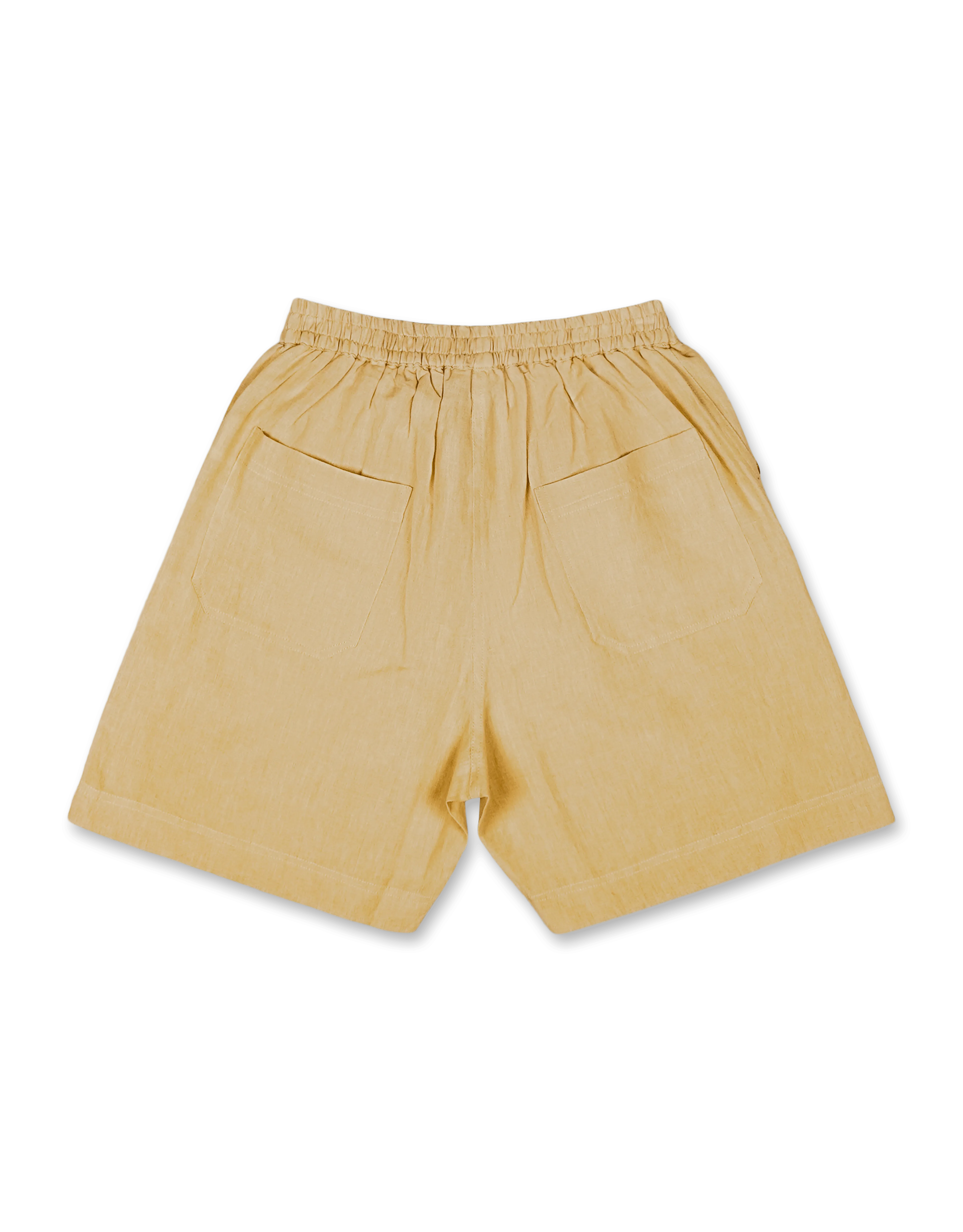 Cotton Linen Elastic Short