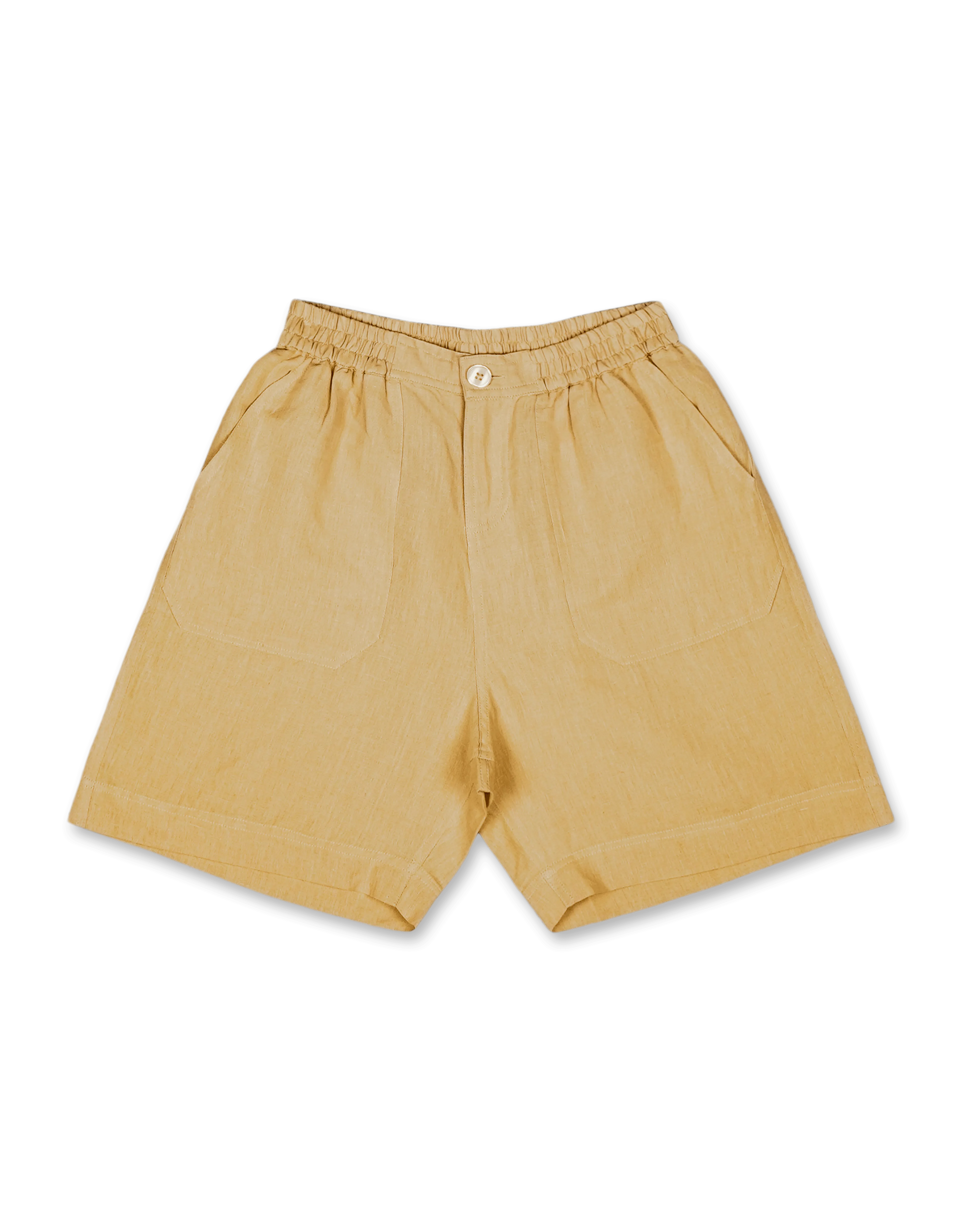 Cotton Linen Elastic Short