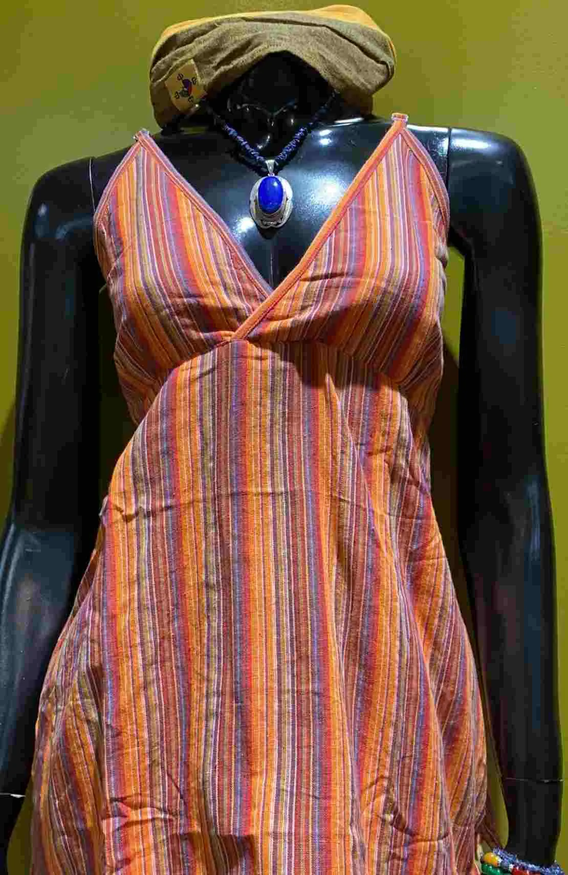 Cotton Spaghetti Strap Tank Top – Prepack of 4 Sizes - Stripes