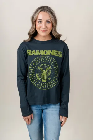 DayDreamer Ramones Crest long sleeve t-shirt vintage black