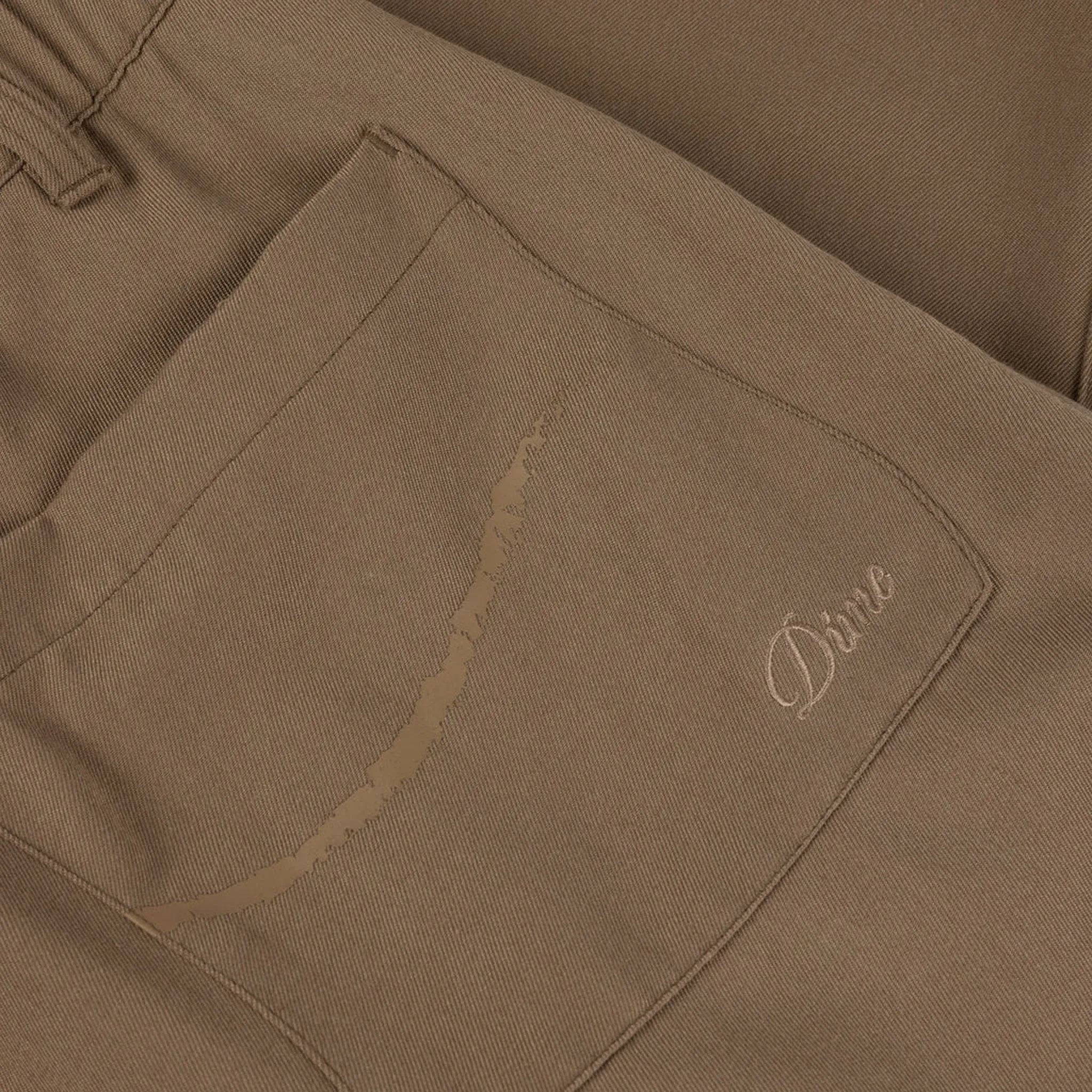 Dime Pleated Twill Pants (Camel)