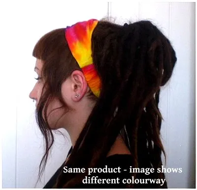 Dreadz Boho Tie Dye Headband/Headwrap (Oranges)