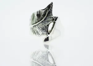 Etched Leaf Ring