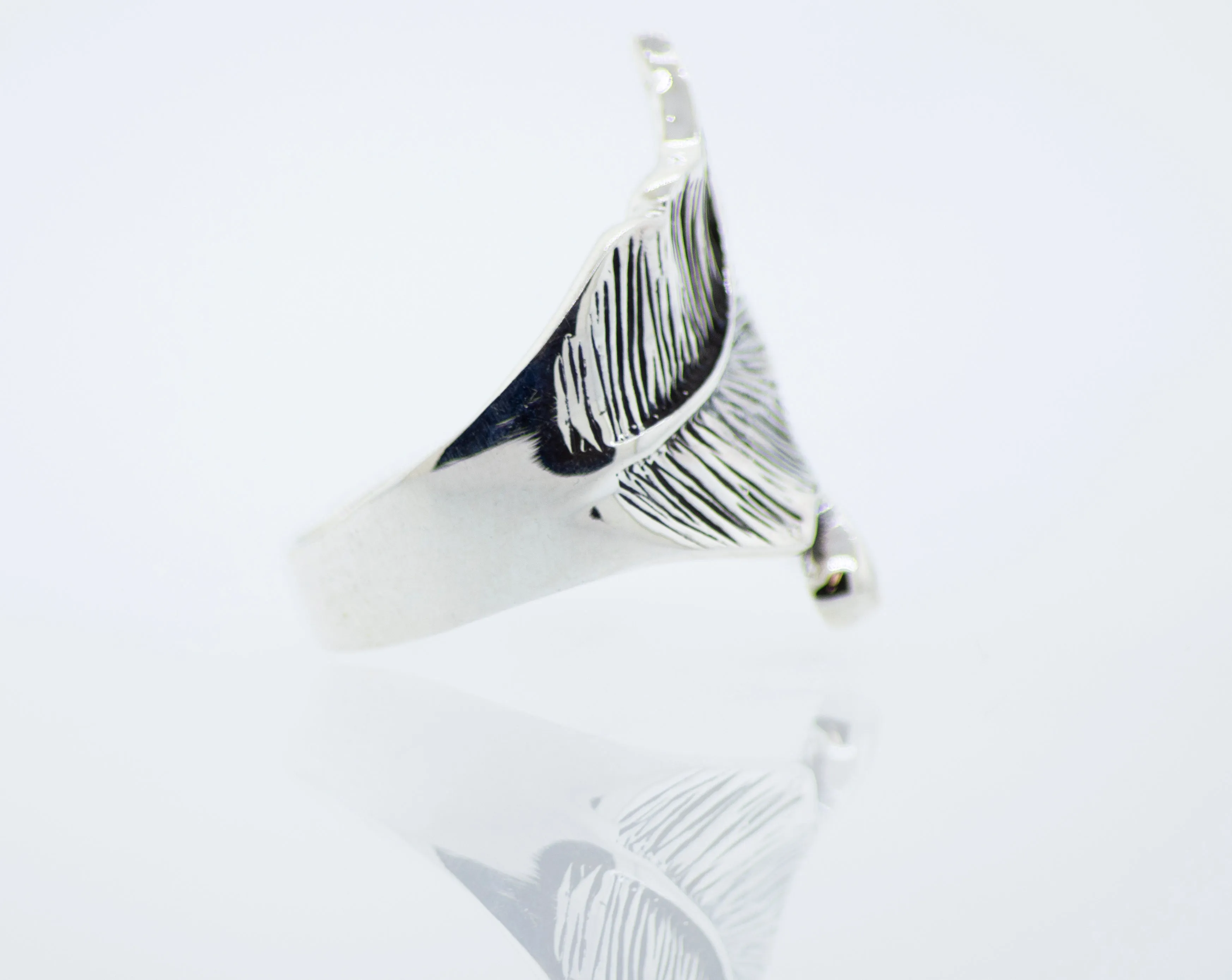 Etched Leaf Ring