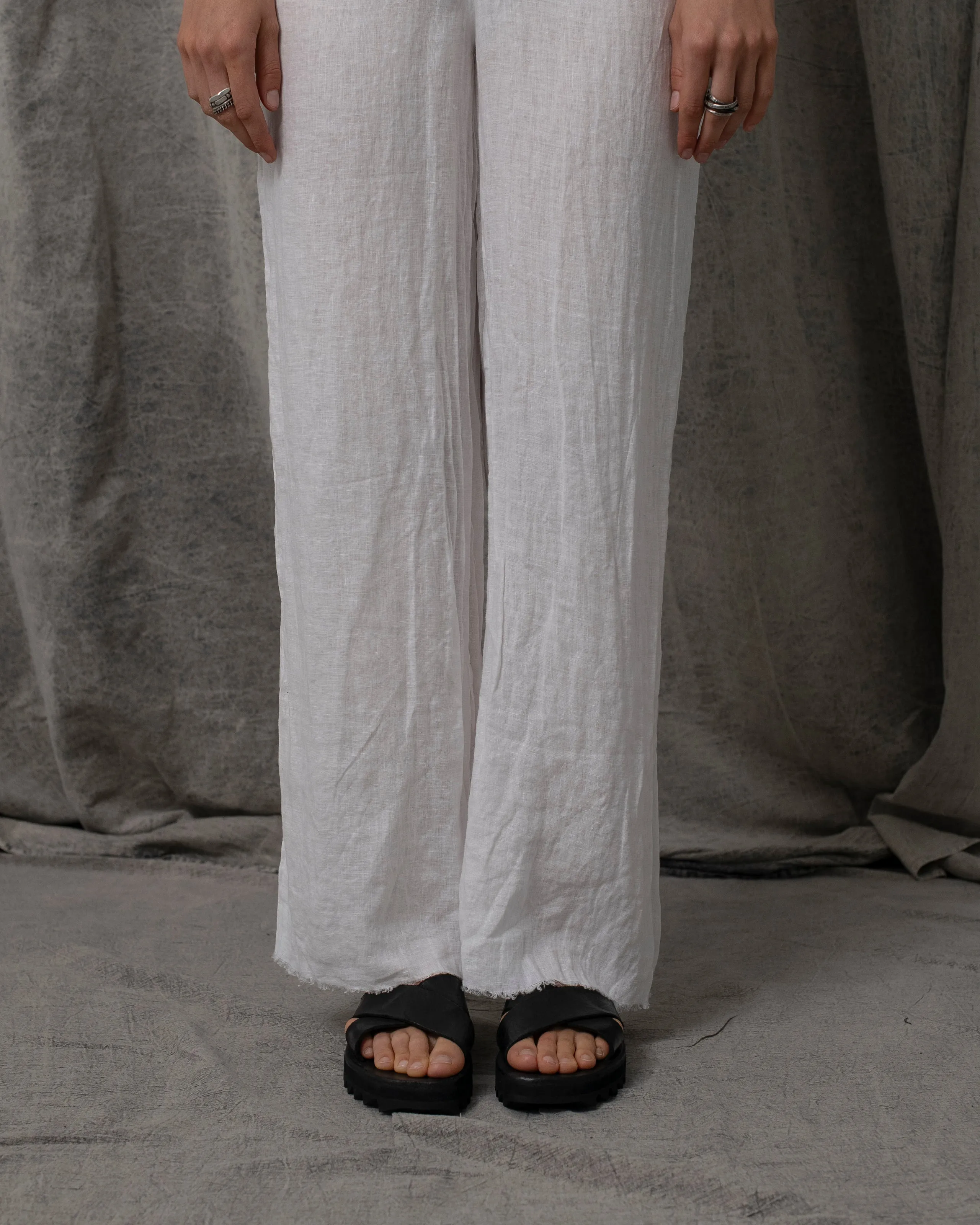 Eva Pants Linen White