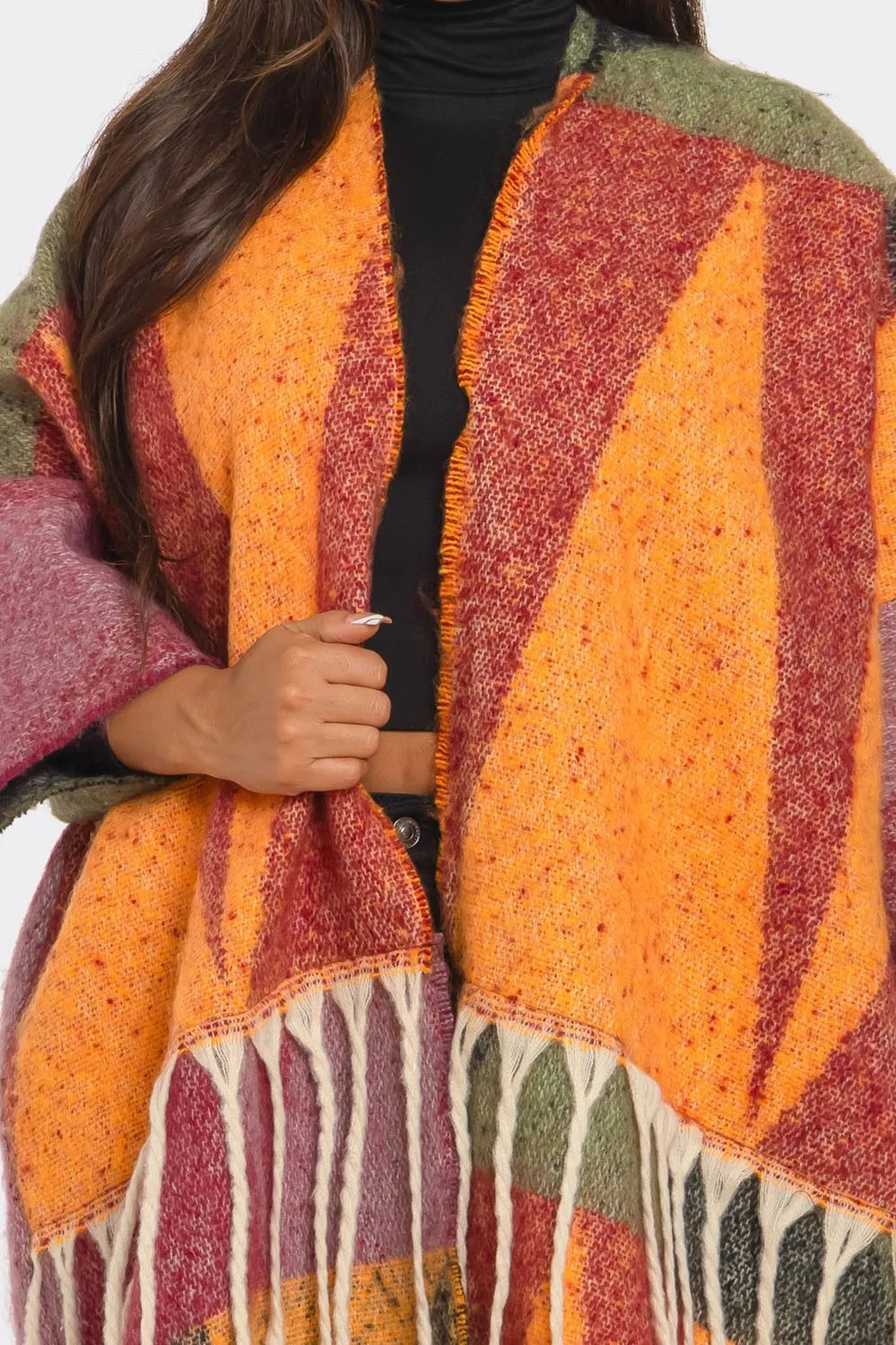 Falling Printed Maxi Cardigan