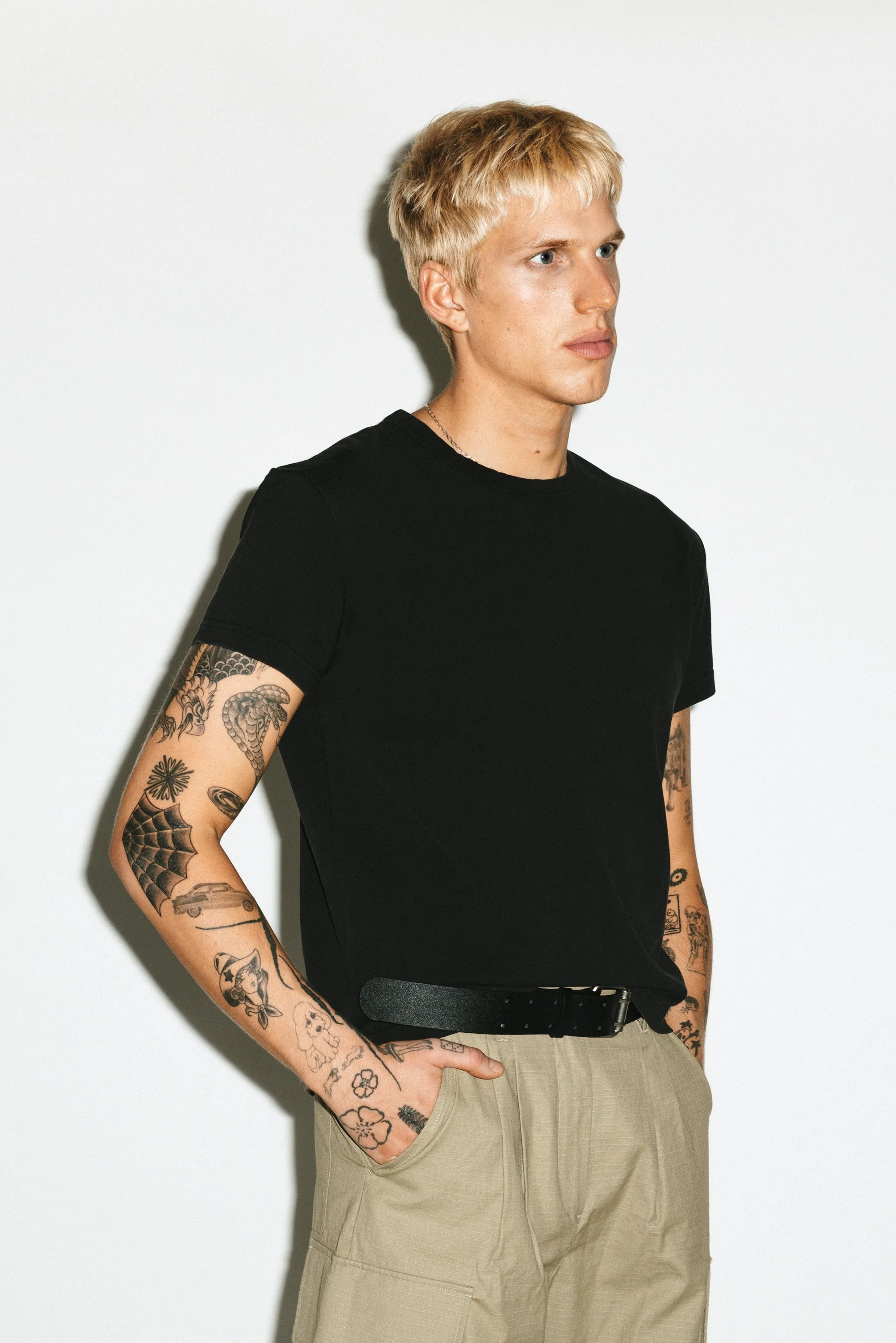 Frank Baby Tee | Sunfaded Black