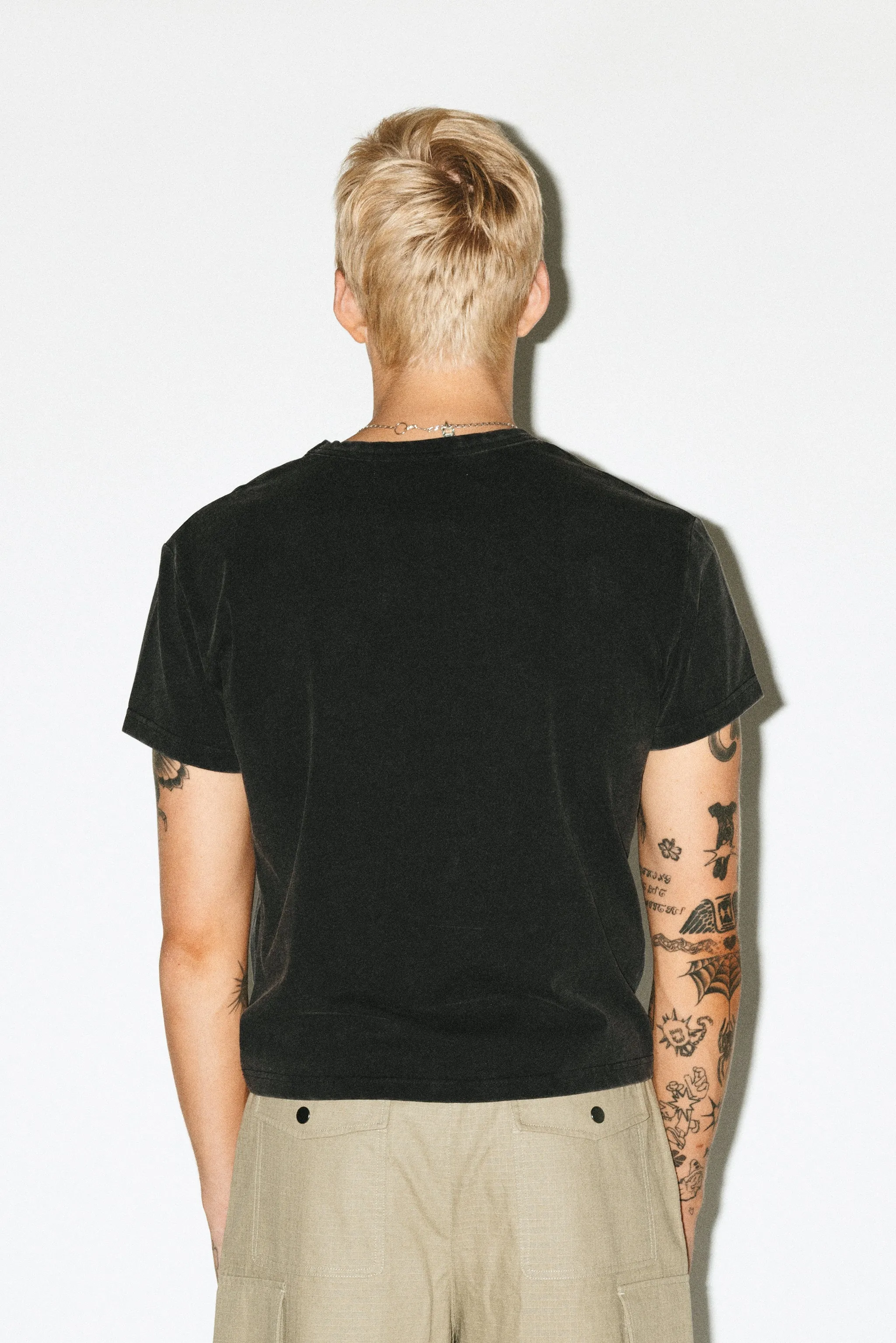 Frank Baby Tee | Sunfaded Black