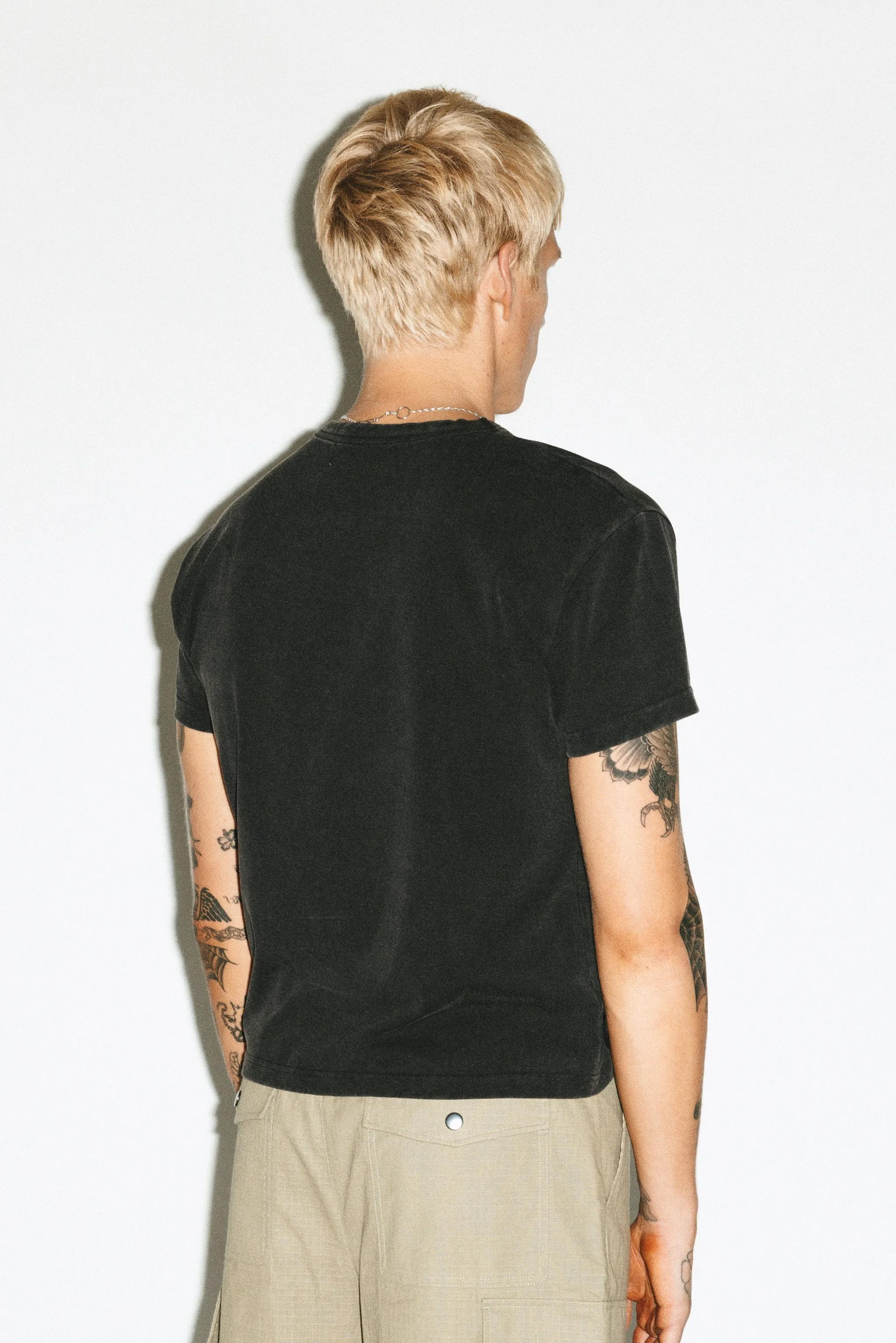 Frank Baby Tee | Sunfaded Black