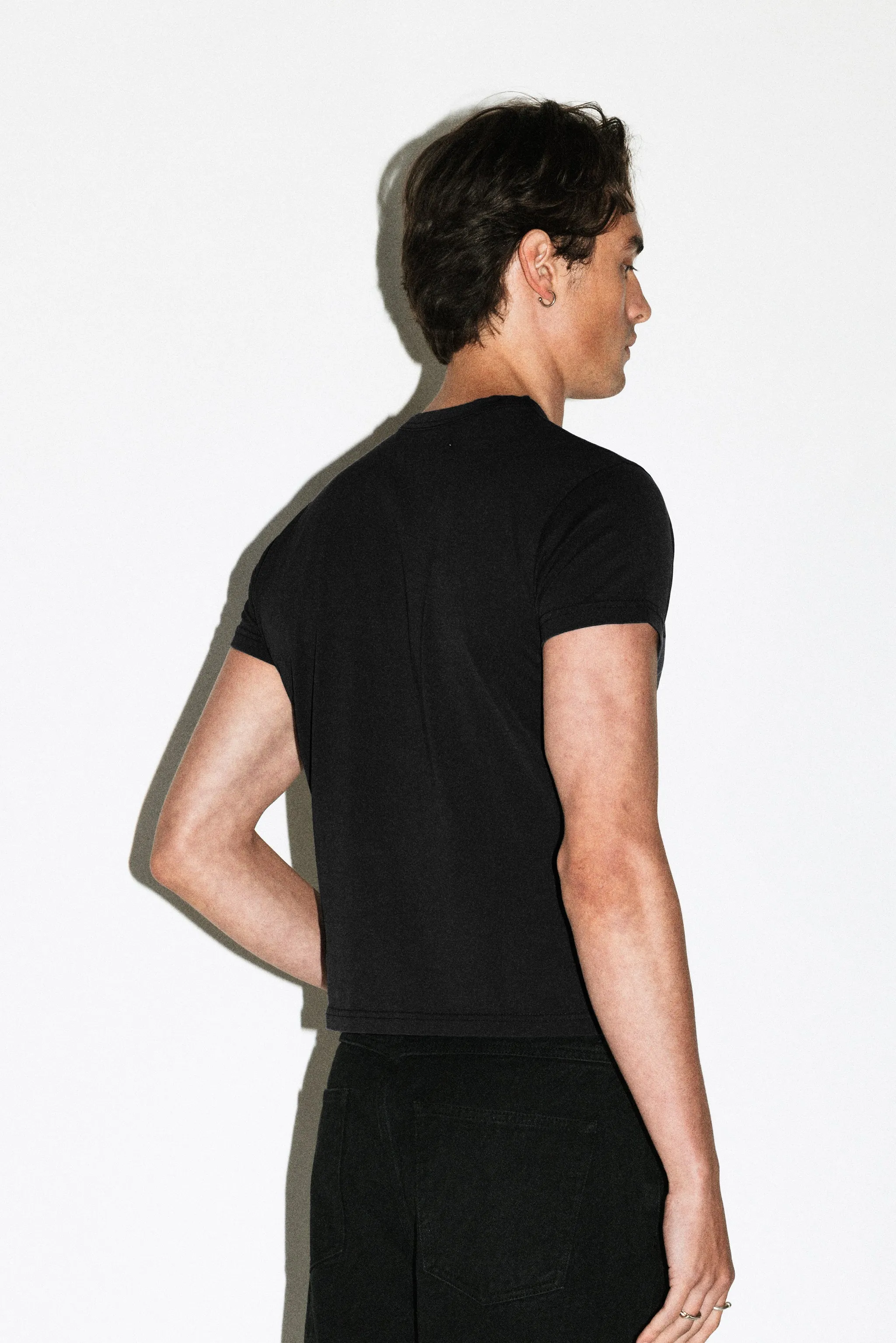 Frank Baby Tee | Washed Black