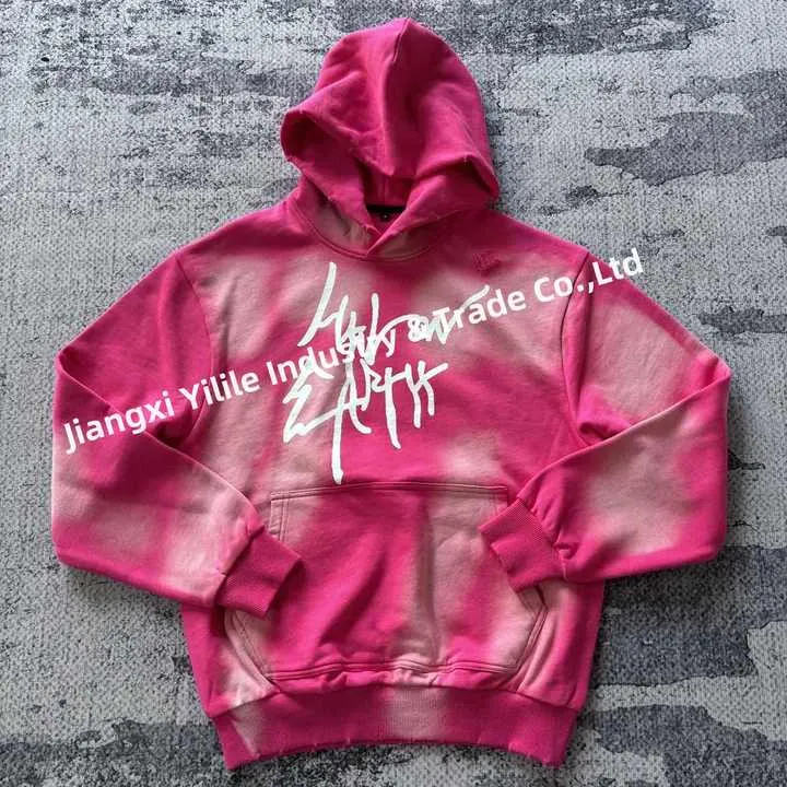 French Terry Screen Print Hoodies > هوديس الغسيل الحمضي القديم للرجال