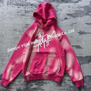 French Terry Screen Print Hoodies > هوديس الغسيل الحمضي القديم للرجال
