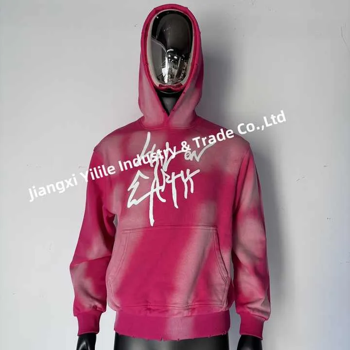 French Terry Screen Print Hoodies > هوديس الغسيل الحمضي القديم للرجال