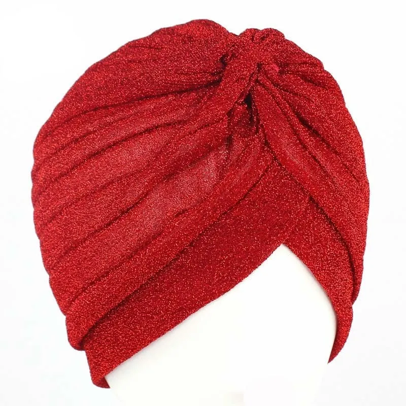 Glittery Turbans Knot Twist Head Wraps