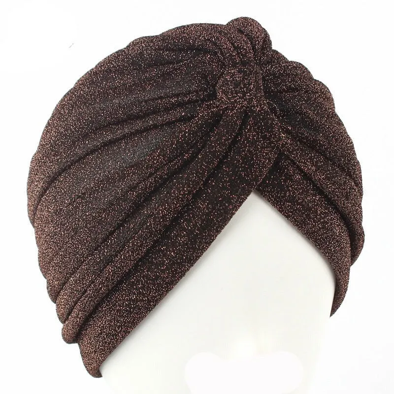 Glittery Turbans Knot Twist Head Wraps