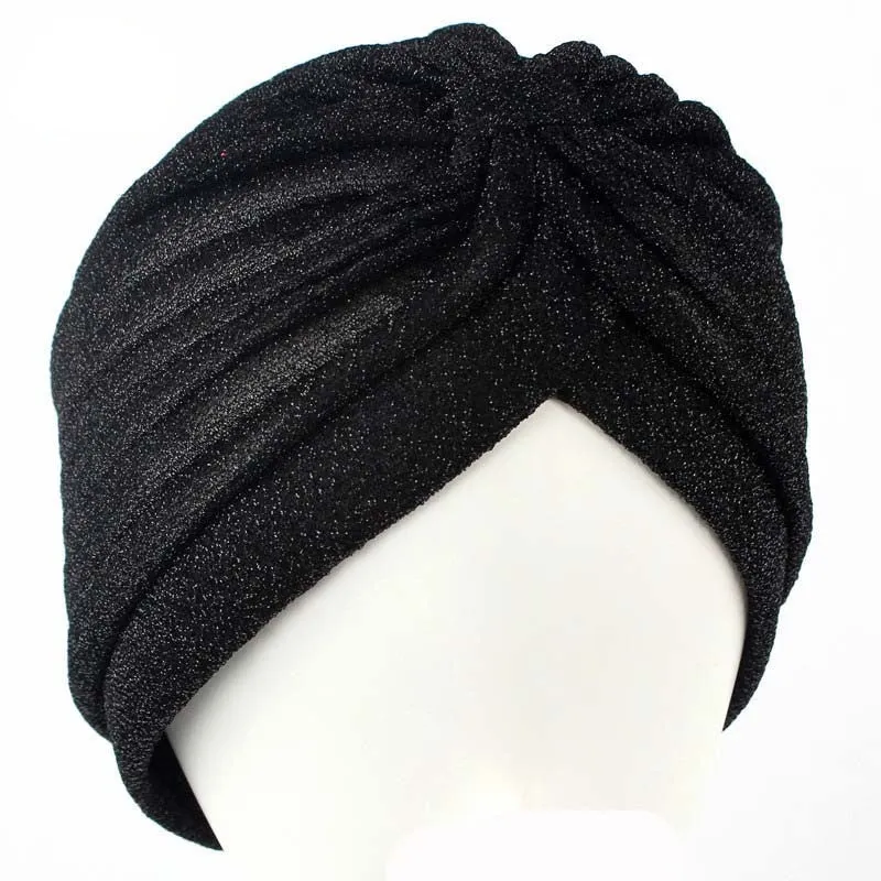 Glittery Turbans Knot Twist Head Wraps