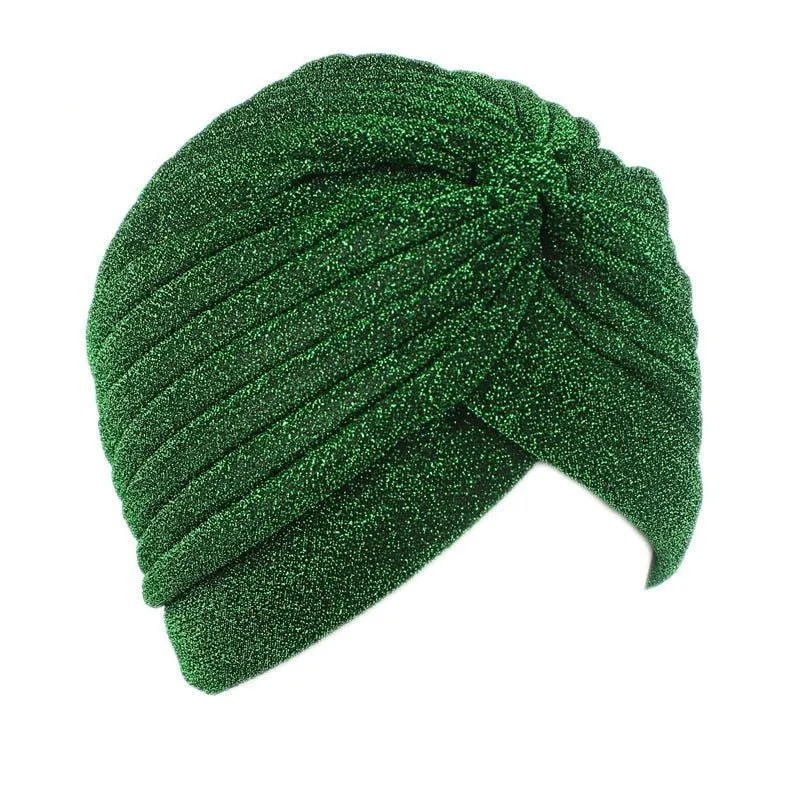 Glittery Turbans Knot Twist Head Wraps
