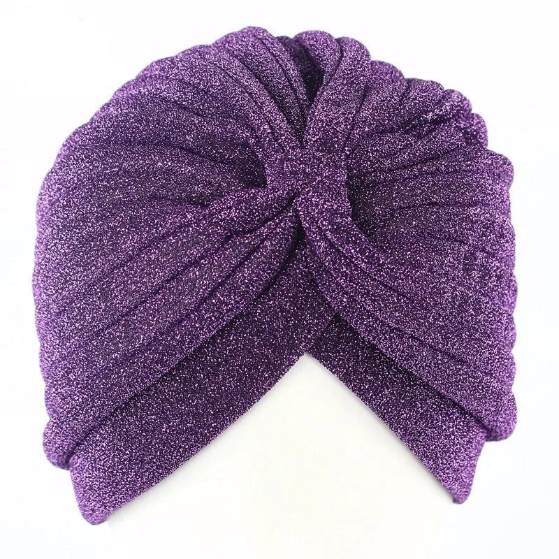 Glittery Turbans Knot Twist Head Wraps