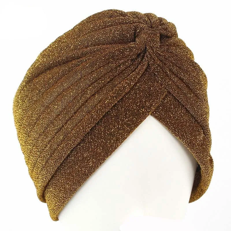 Glittery Turbans Knot Twist Head Wraps