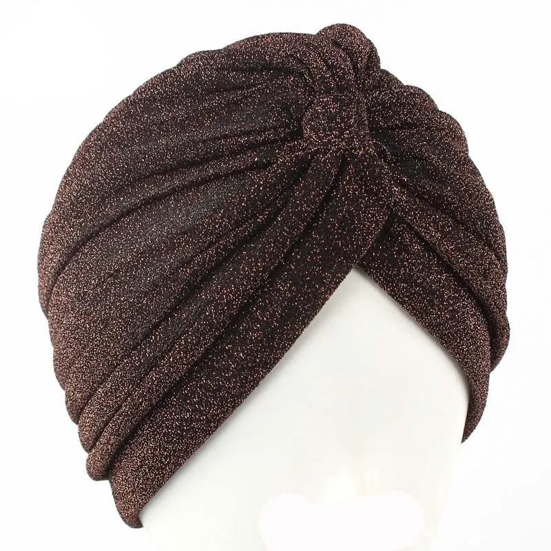 Glittery Turbans Knot Twist Head Wraps