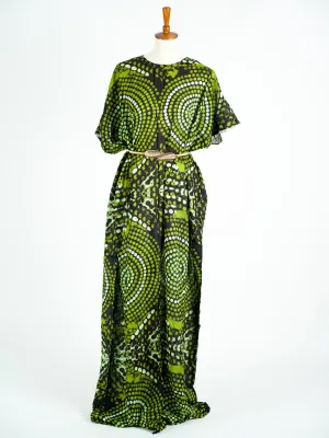 Green Dots Bati Dress