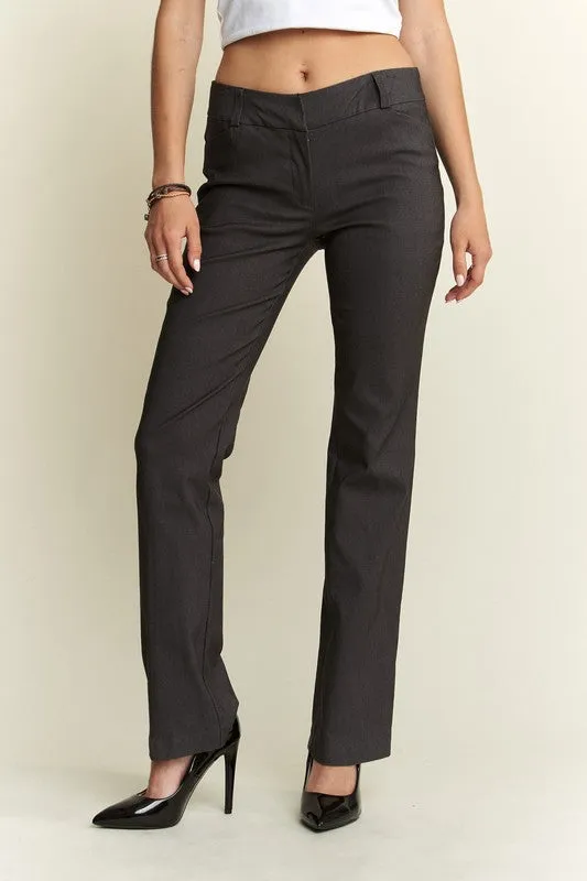 Hazel Blues® |  ADORA Regular Rise Slim Bootcut Pants